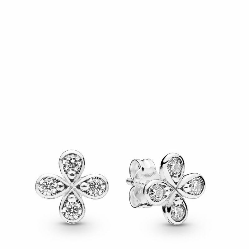 Pandora Australia Four-Petal Flower Stud Earrings - Sterling Silver | LTWJNP539